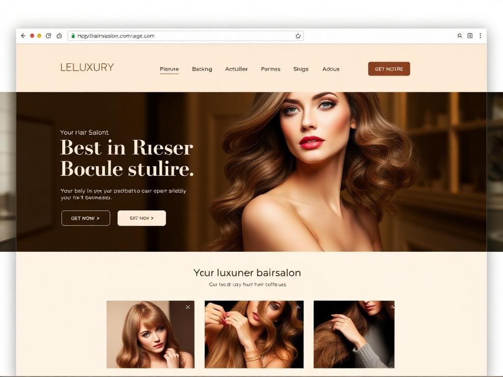 Lumière Salon website design by Webnorex